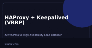 Read more about the article haproxy keepalived vrrp high availability load balancer active passive linux setup: 7 Proven, Easy Steps