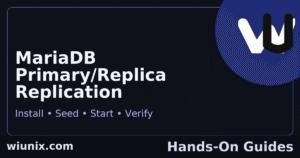 Read more about the article MariaDB Replication – Fast & Reliable Setup (2025): Install, Seed, Start & Verify